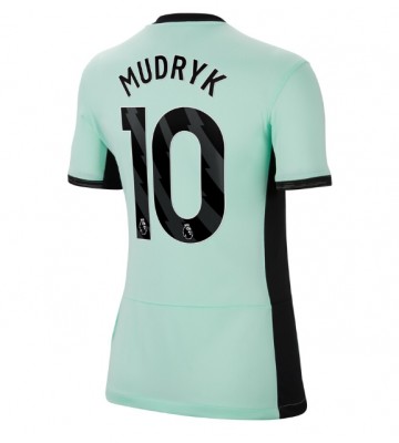 Chelsea Mykhailo Mudryk #10 Koszulka Trzecich Kobiety 2023-24 Krótki Rękaw